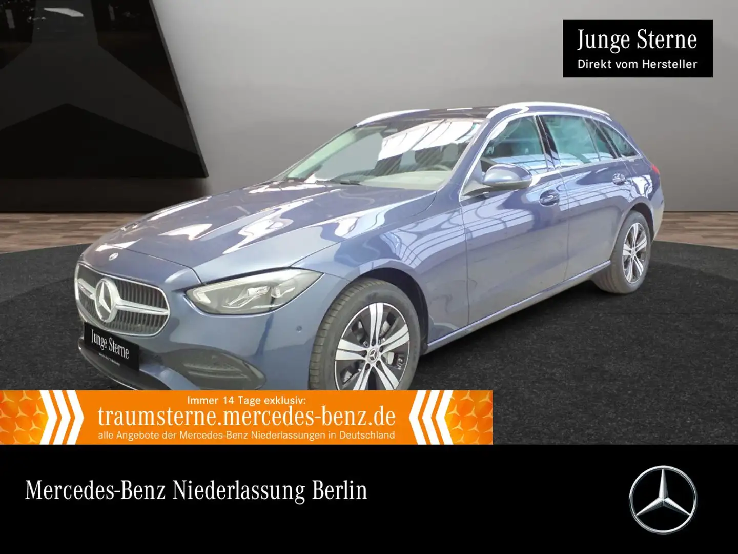 Mercedes-Benz C 300 e T AVANTG+PANO+AHK+LED+KAMERA+TOTW+KEYLESS Blau - 1