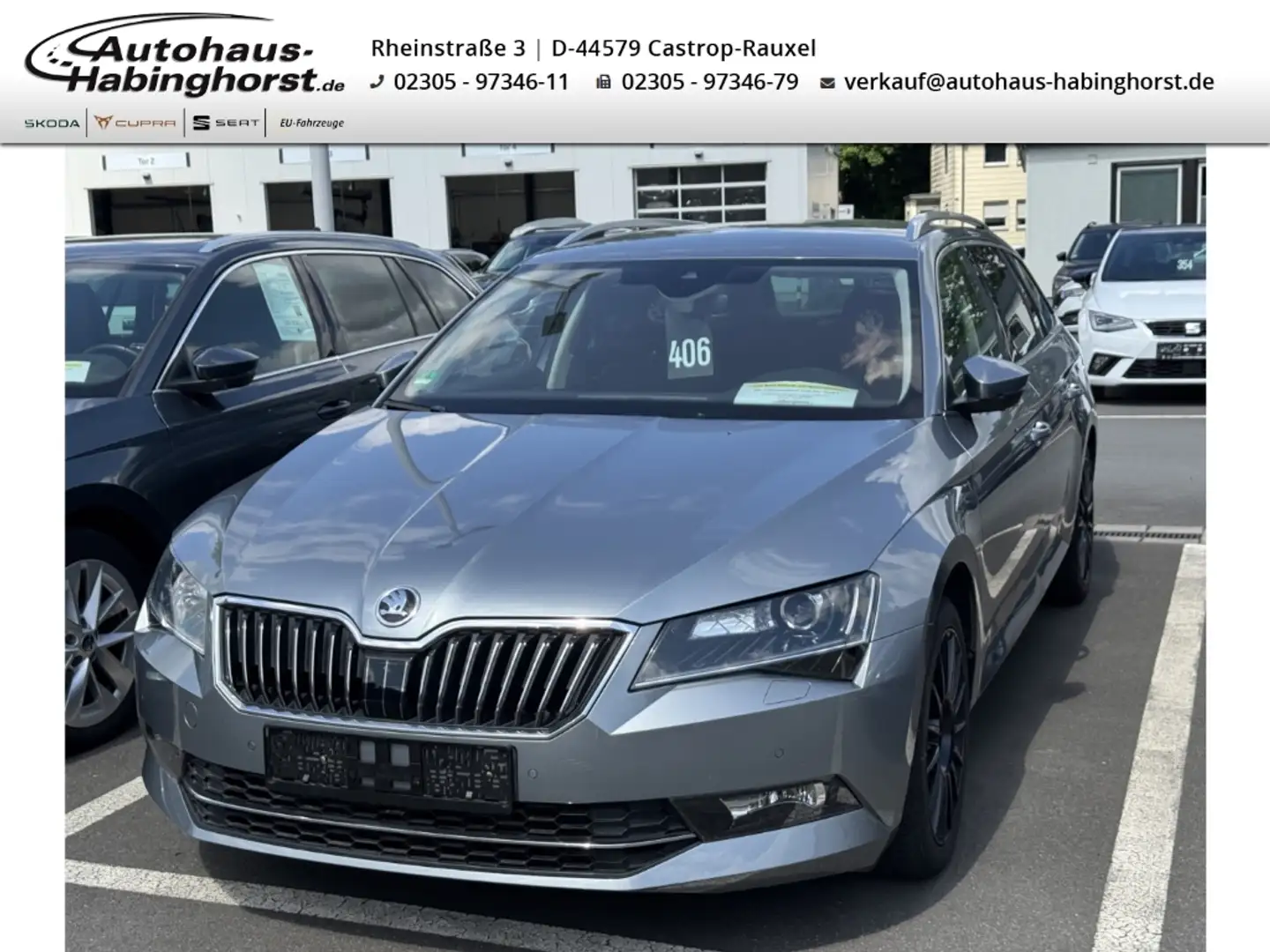 Skoda Superb Combi 1.4 TSI DSG ACT Style Bi-Xenon Navi Klima PD Grau - 1