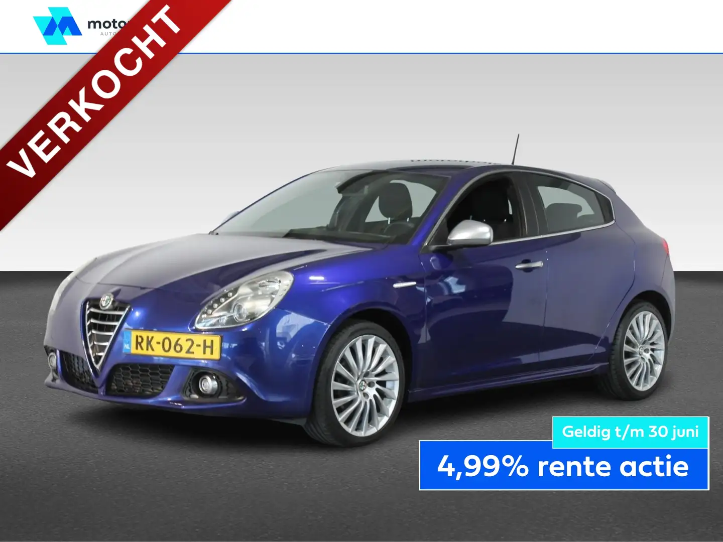Alfa Romeo Giulietta 1.4 Turbo 120pk Distinctive Blauw - 1