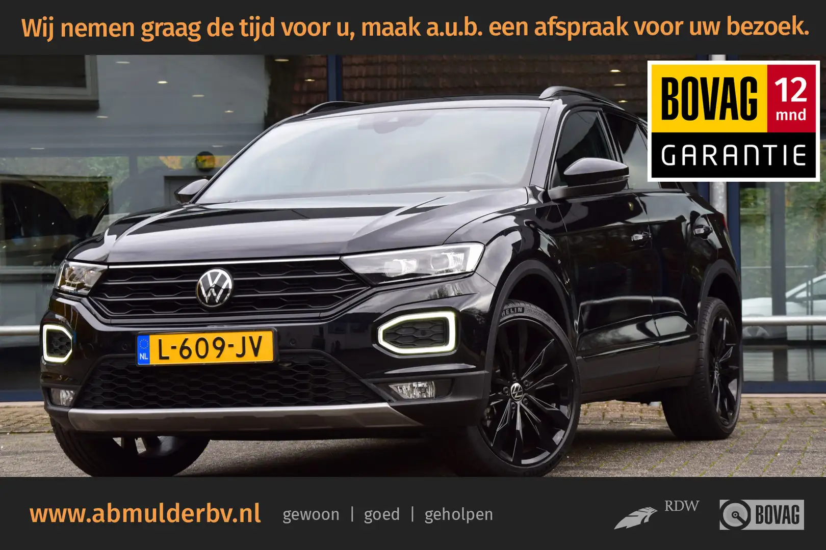Volkswagen T-Roc 1.5 TSI 150PK Sport DSG Automaat | Org. NL | BOVAG Negro - 1