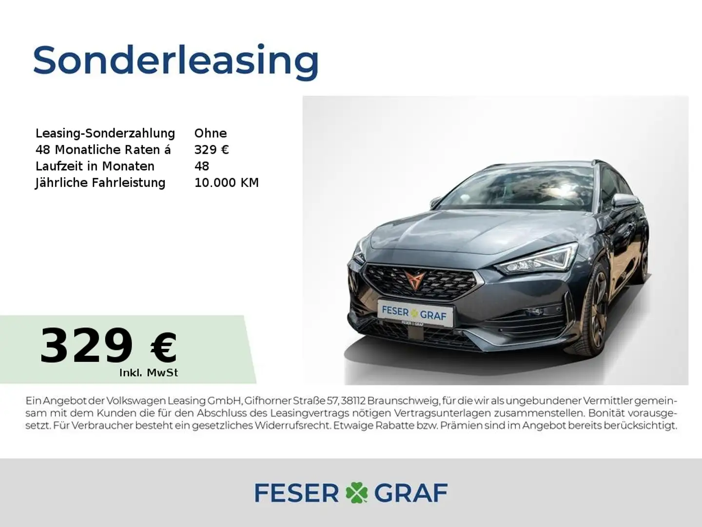 CUPRA Leon SP 2.0 TSI DSG LED/ACC/SHZ/KAMERA/TOTWINKEL Grau - 1