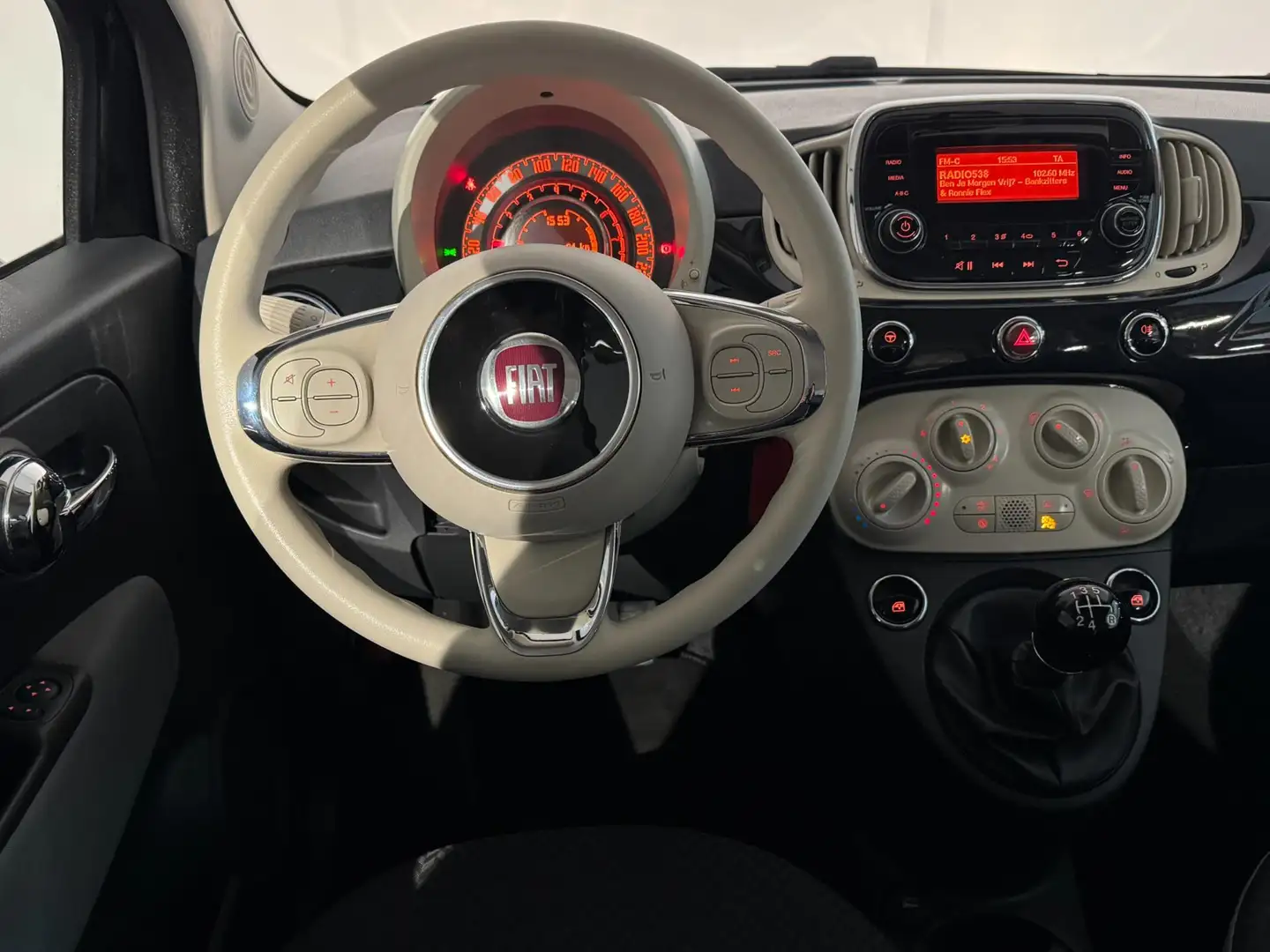 Fiat 500 1.2 Lounge /Airco/LED/LMV/Elek. Pakket Schwarz - 2