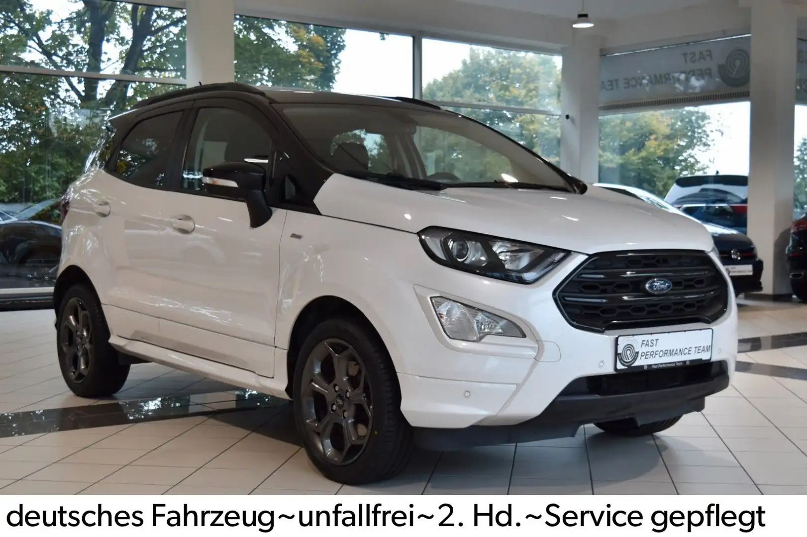 Ford EcoSport 1.0 ST-Line~Navi~SHD~Xenon~Apple~Leder Weiß - 2