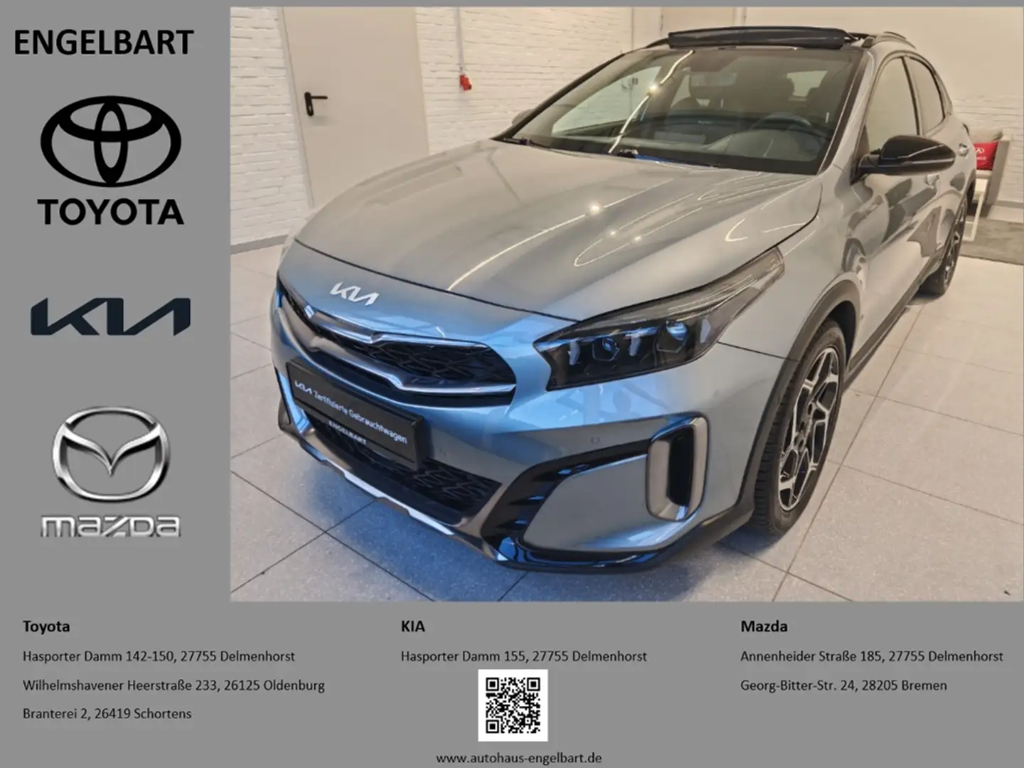 Kia XCeed GT Line 1.5 T-GDI Leder-Paket Pano Argent - 1