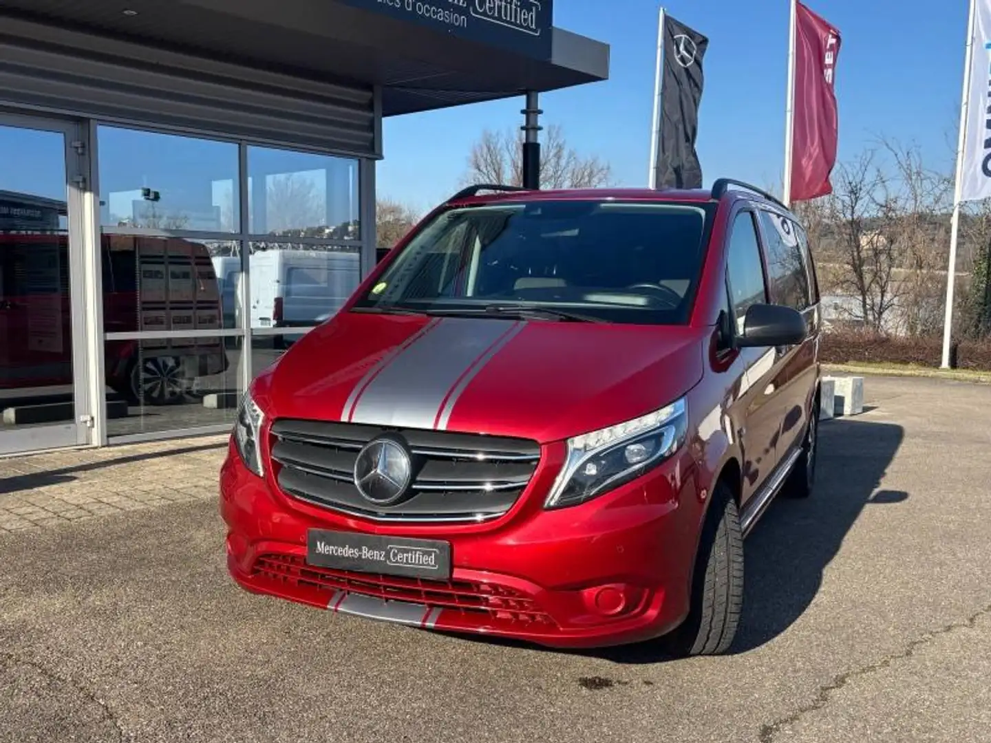 Mercedes-Benz Vito 119 CDI Mixto Compact Select Rouge - 2