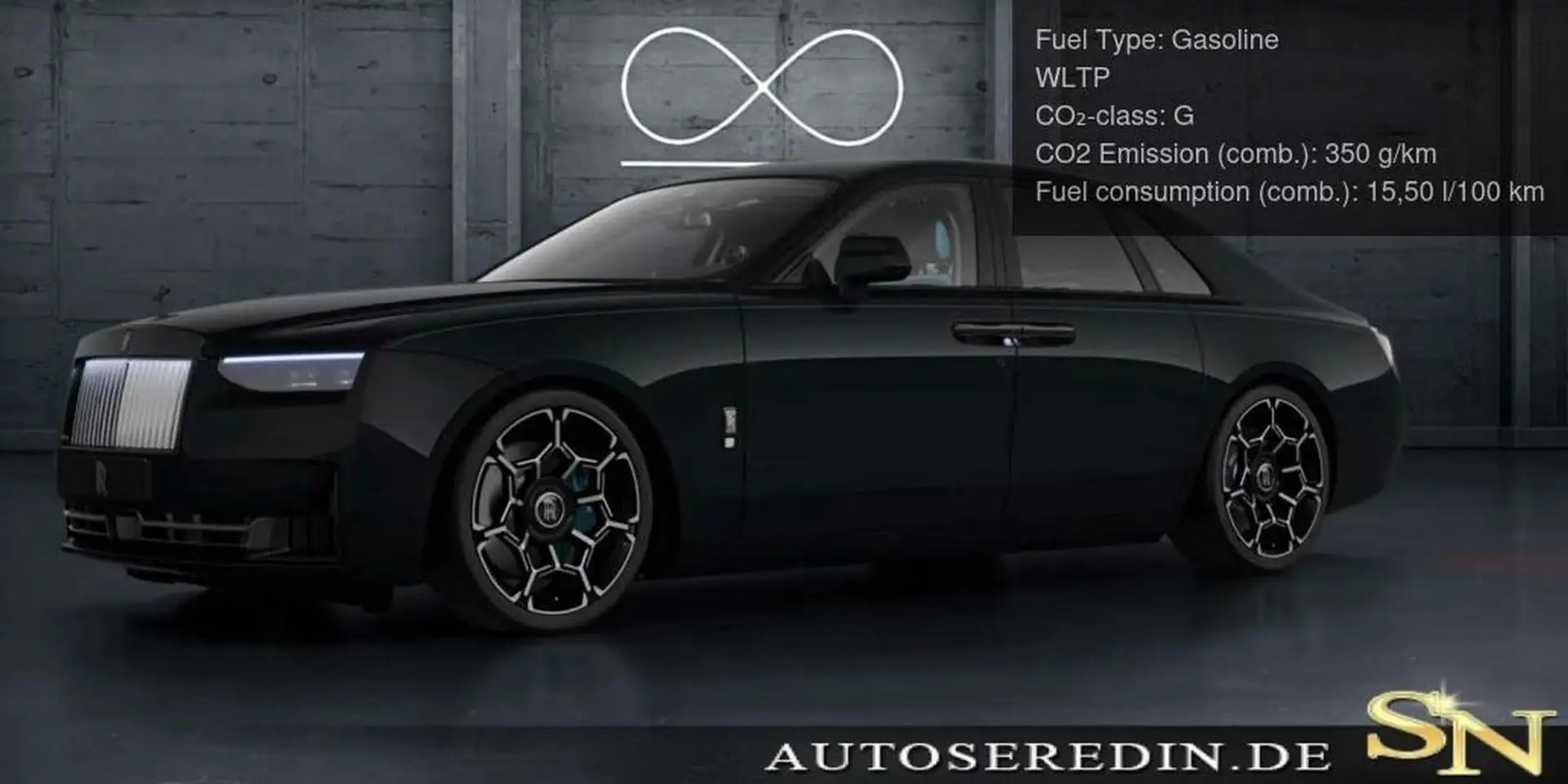 Rolls-Royce Ghost Series II Facelift Black Badge Shooting Star+5Seat Noir - 1