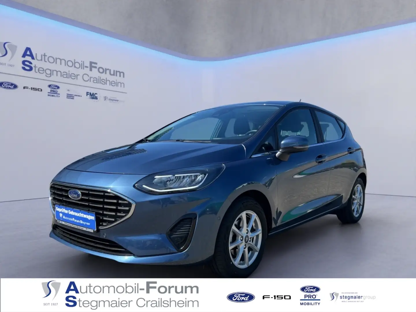 Ford Fiesta Titanium 1.0 EcoBoost *LED*RFK*PARK-PILOT* Blauw - 1