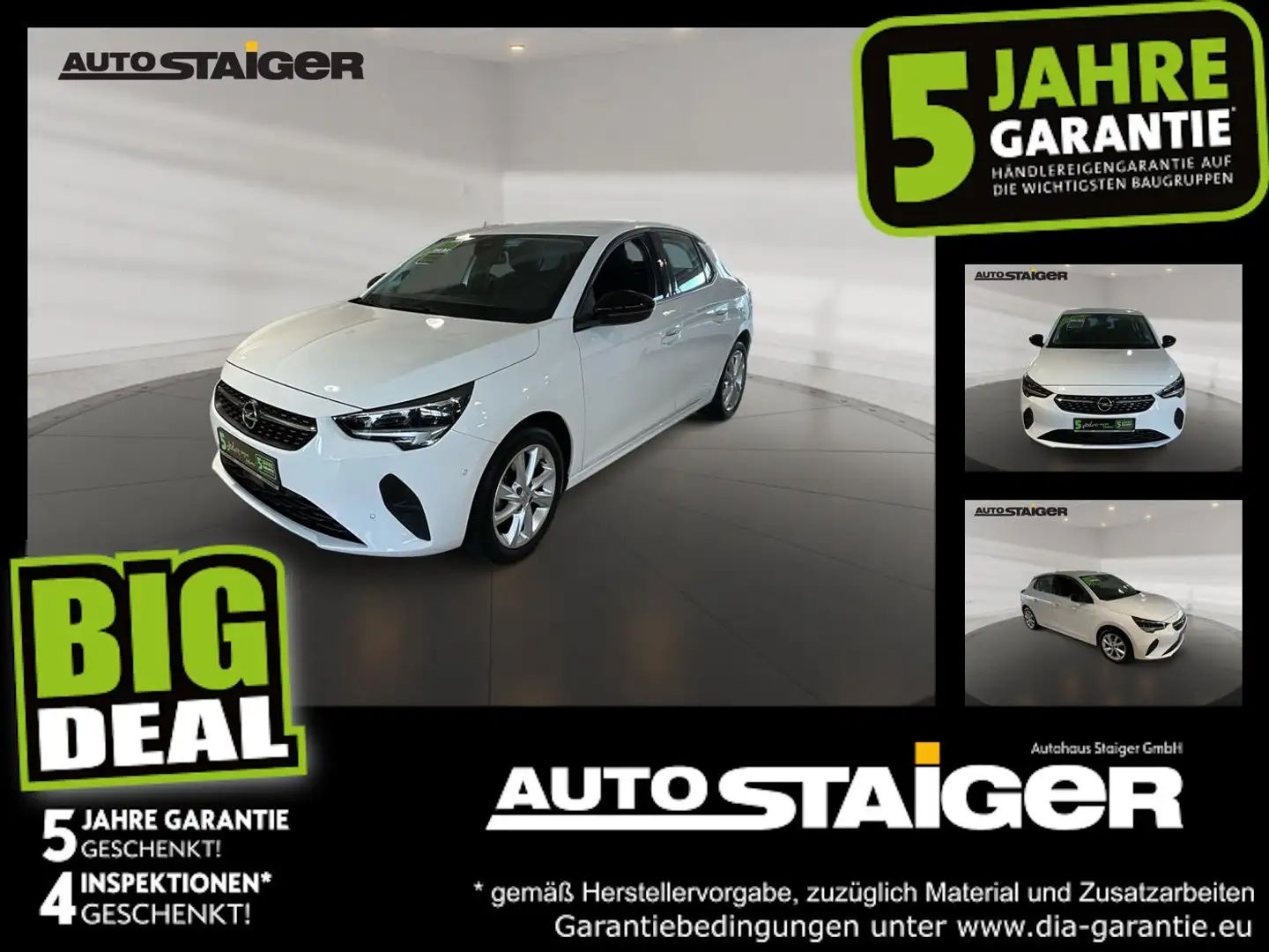 Opel Corsa F 1.2 Elegance PDC V+H,Sitzheizung,.... Weiß - 1