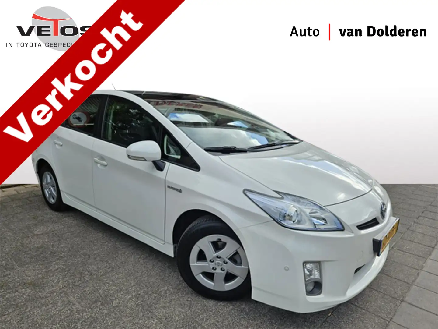 Toyota Prius 1.8 Dynamic Leder/Solarroof Blanc - 1