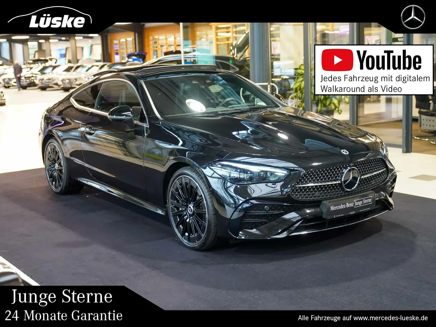 Mercedes-Benz CLE 450 CLE 450 4M Coupé AMG Line Nappa Burmester Pano Schwarz - 1