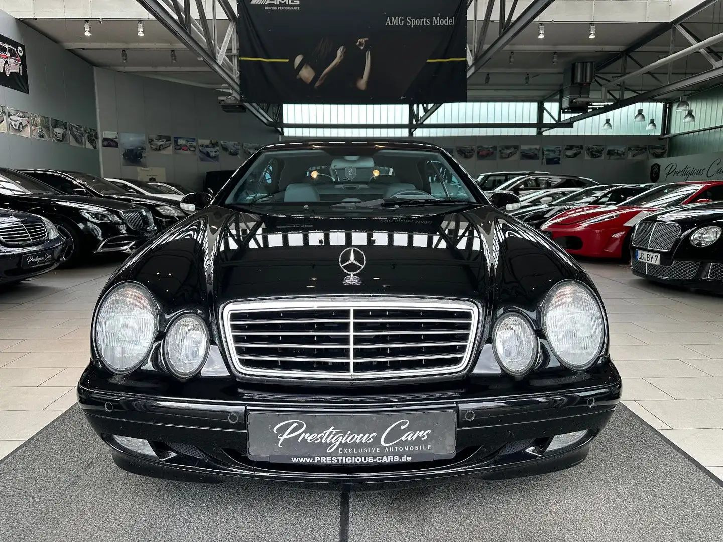 Mercedes-Benz CLK 230 K. AVANTGARDE AUTOMATIK LEDER GRAU TOP! Negru - 1