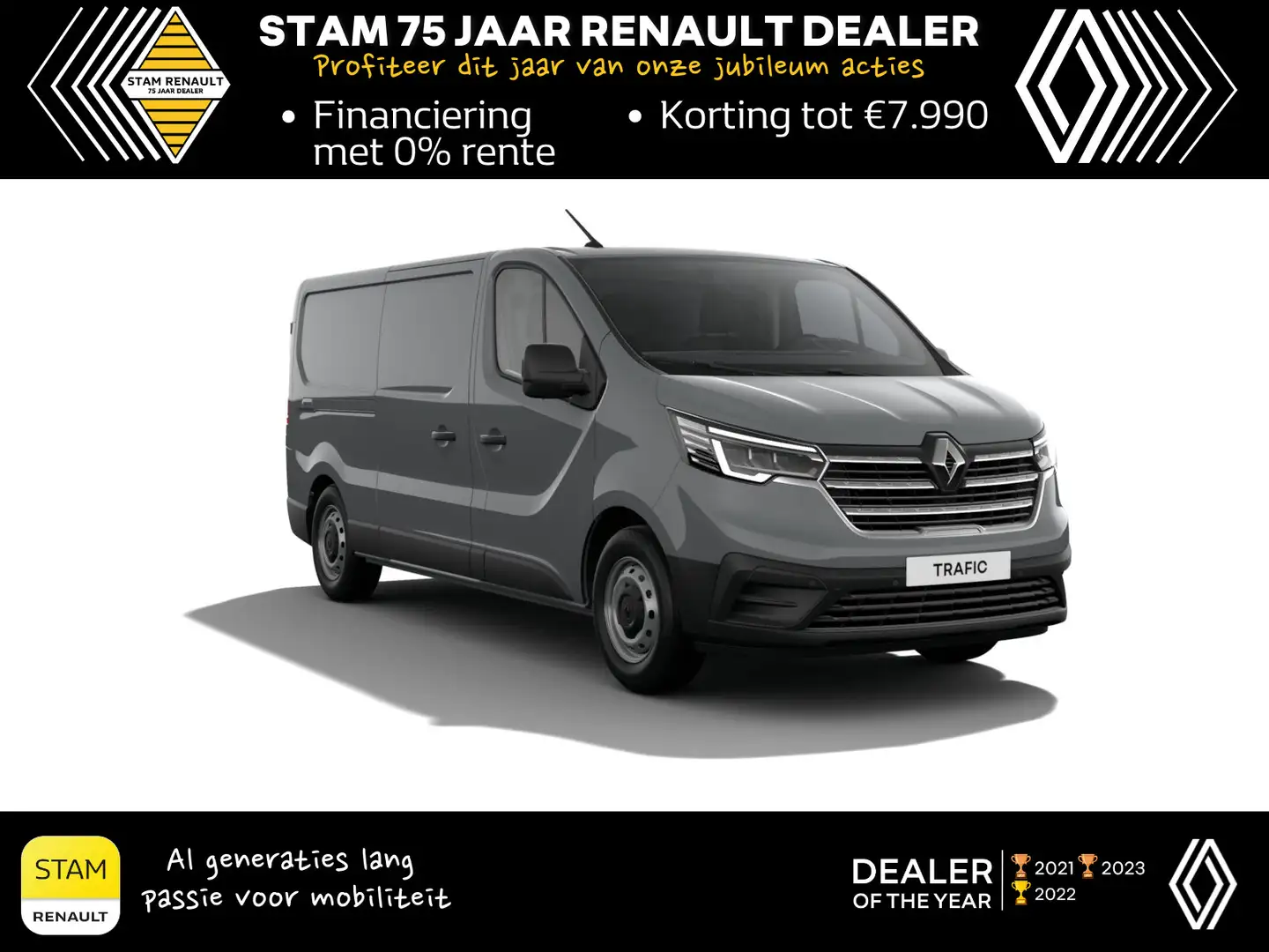 Renault Trafic Gesloten Bestel L2H1 E-TECH Electric 120 1AT Comfo siva - 1