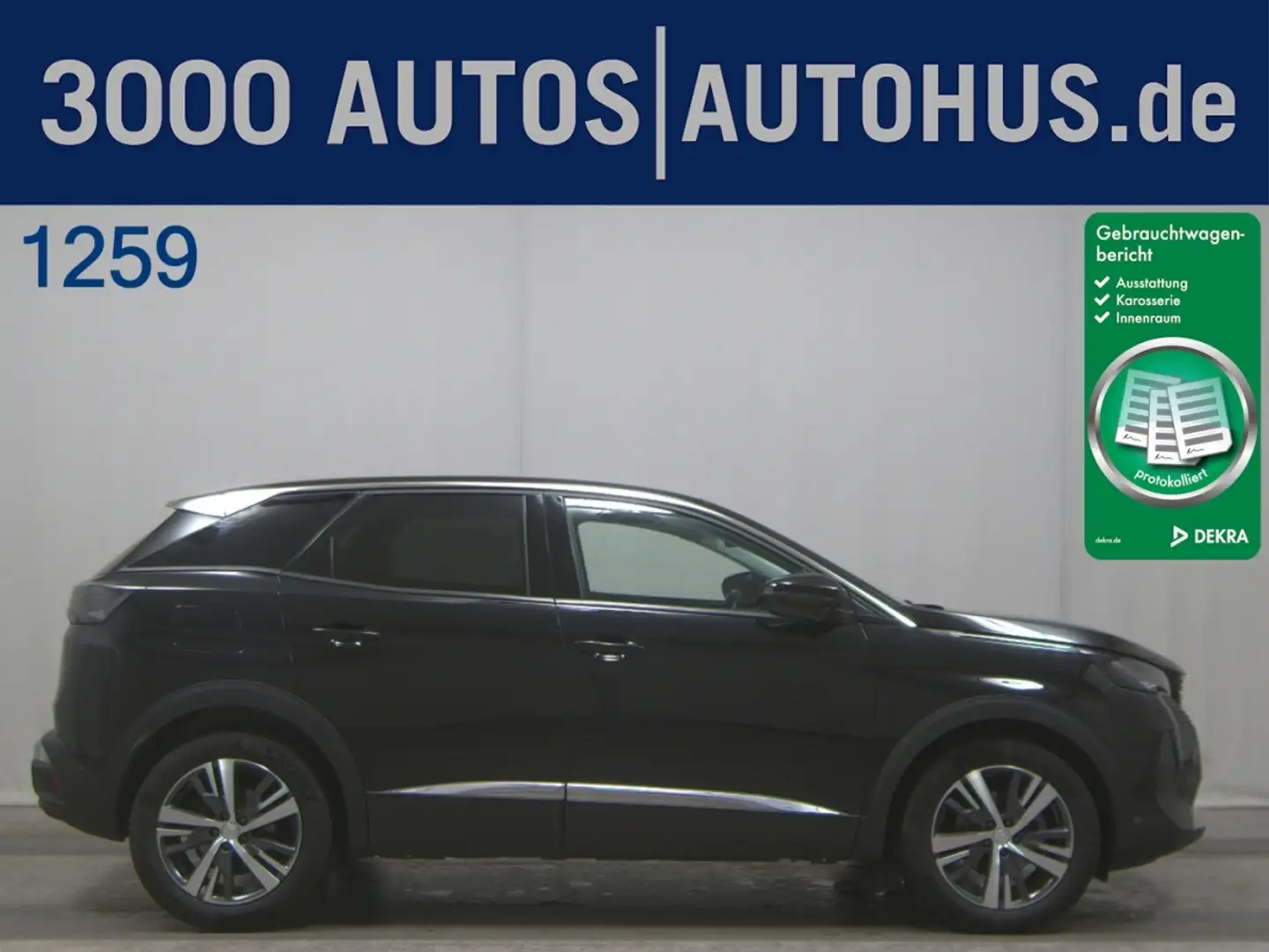 Peugeot 3008 1.5 BlueHDI Allure T-Leder Navi LED Shz Schwarz - 1