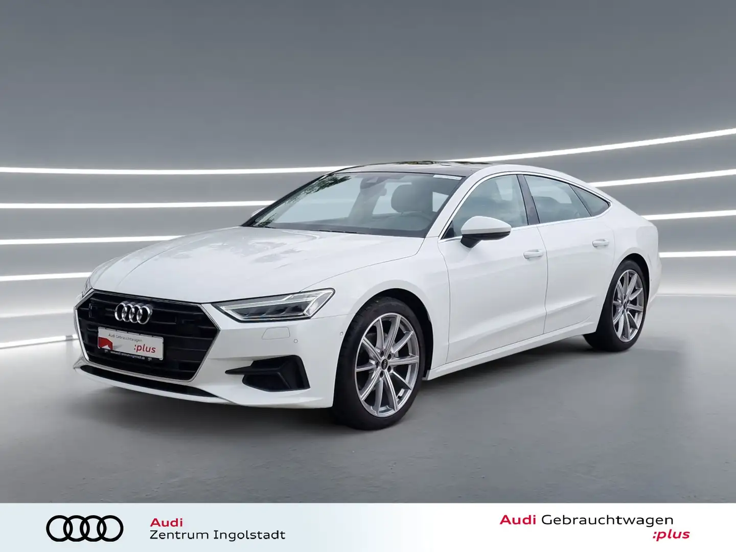 Audi A7 Sportback 40 TDI qu PANO B&O AHK ACC 20" KAM Weiß - 2
