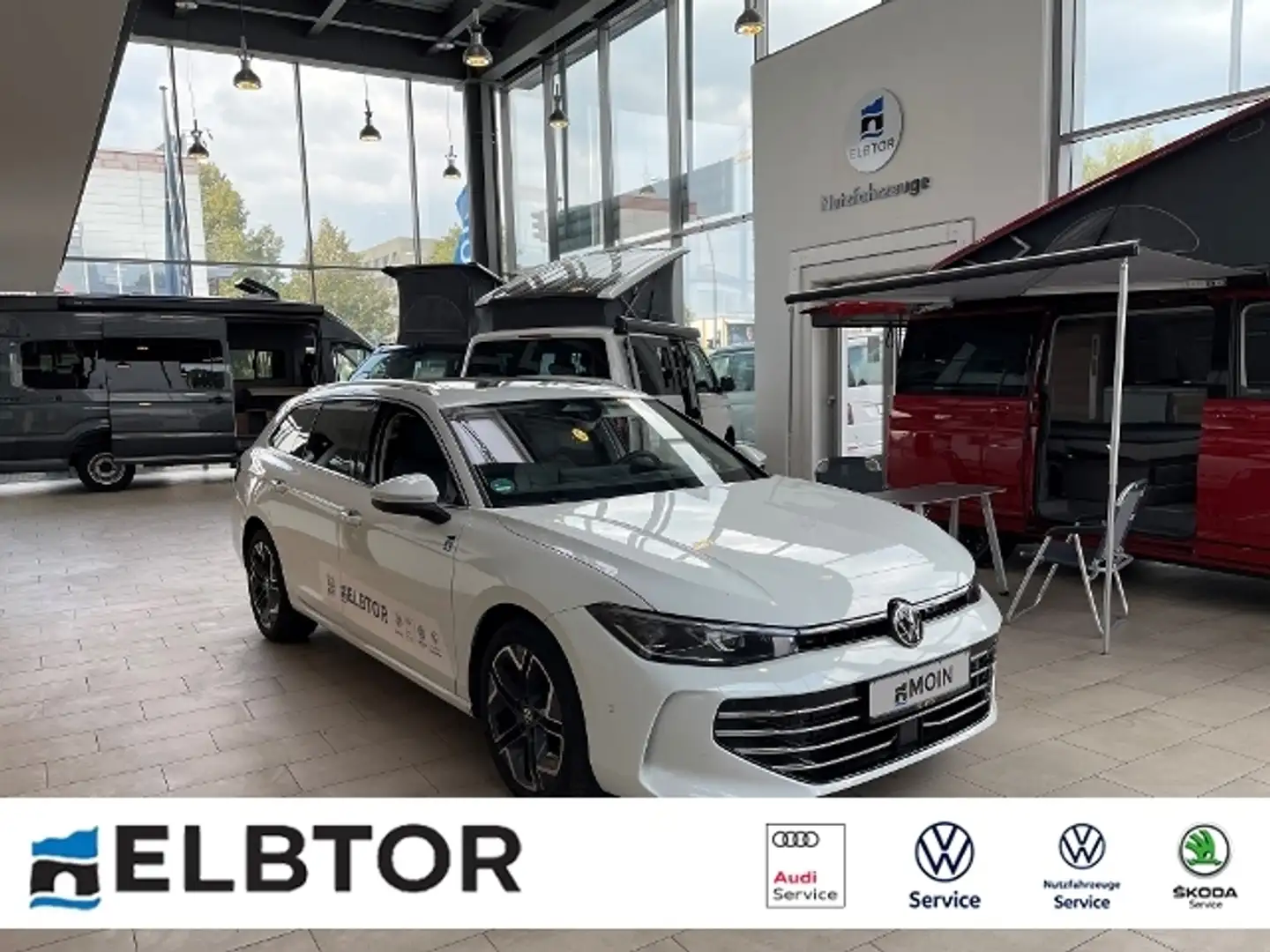 Volkswagen Passat Variant Elegance 2,0 TDI-DSG LED NAVI AHK ACC PDC PANO Bianco - 1