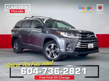 Gray 2017 Toyota Highlander Hybrid Limited SUV / Crossover All-Wheel Drive Continuously Variable Transmission