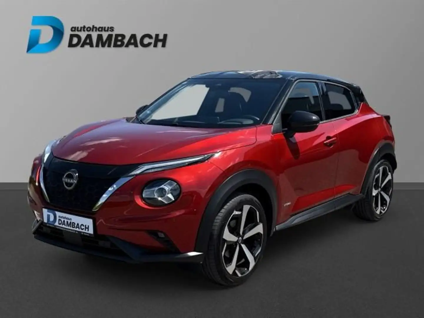 Nissan Juke 1.6 Hybrid Tekna Hybrid Rood - 1