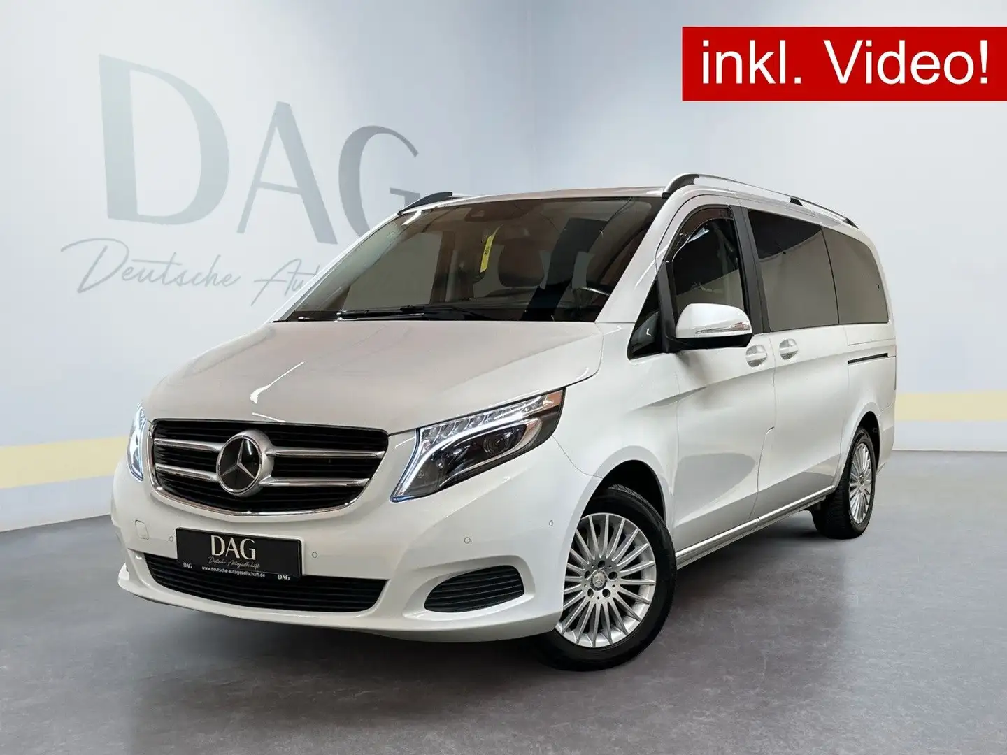 Mercedes-Benz V 250 d lang +LED+AHK+NAVI+TOTW.+ACC+SITZHZ+2.HD Weiß - 1