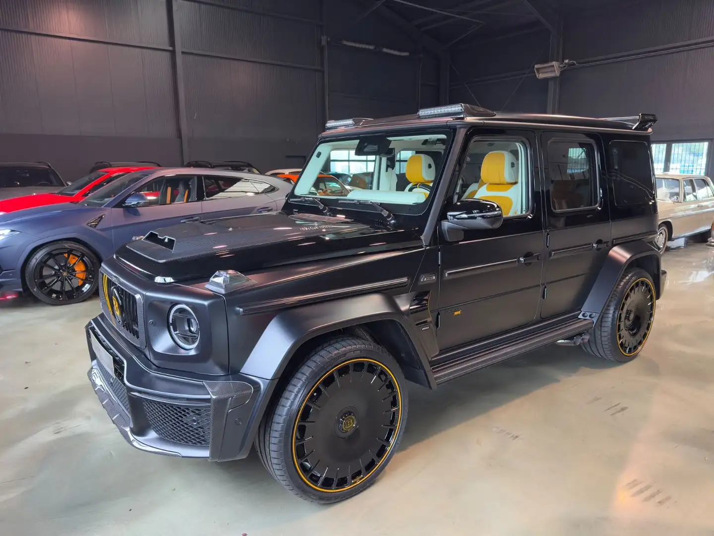 Mercedes-Benz G 63 AMG G63 AMG BRABUS 800/YELLOW WHITE LEATHER/DUOTONE Noir - 1