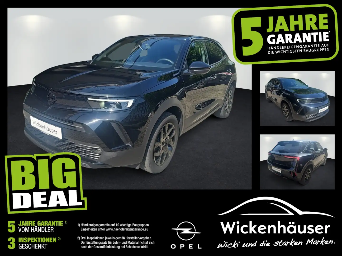 Opel Mokka 1.2 Turbo GS Line Schwarz - 1
