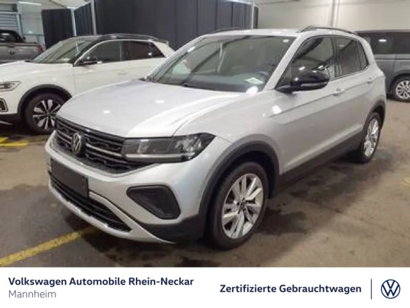 Volkswagen T-Cross 1.0 TSI GOAL DSG Navi AHK LED uvm Silber - 2