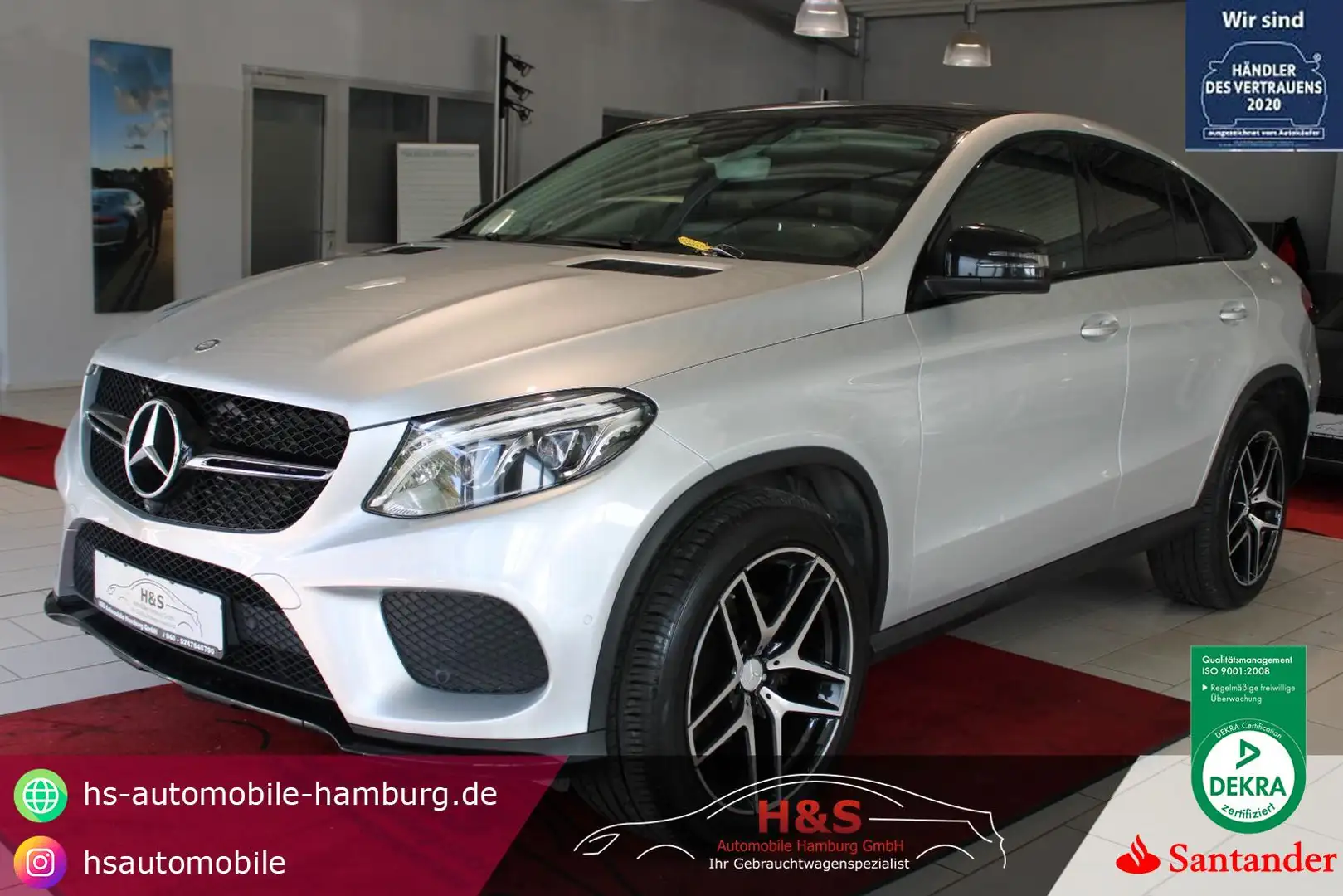 Mercedes-Benz GLE 350 d 4Matic Coupe AMG-LINE Argent - 1