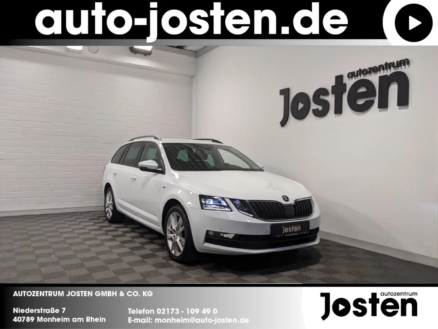 Skoda Octavia Clever 1.5 TSI ACC NAVI LED AHK PDC Blanc - 1