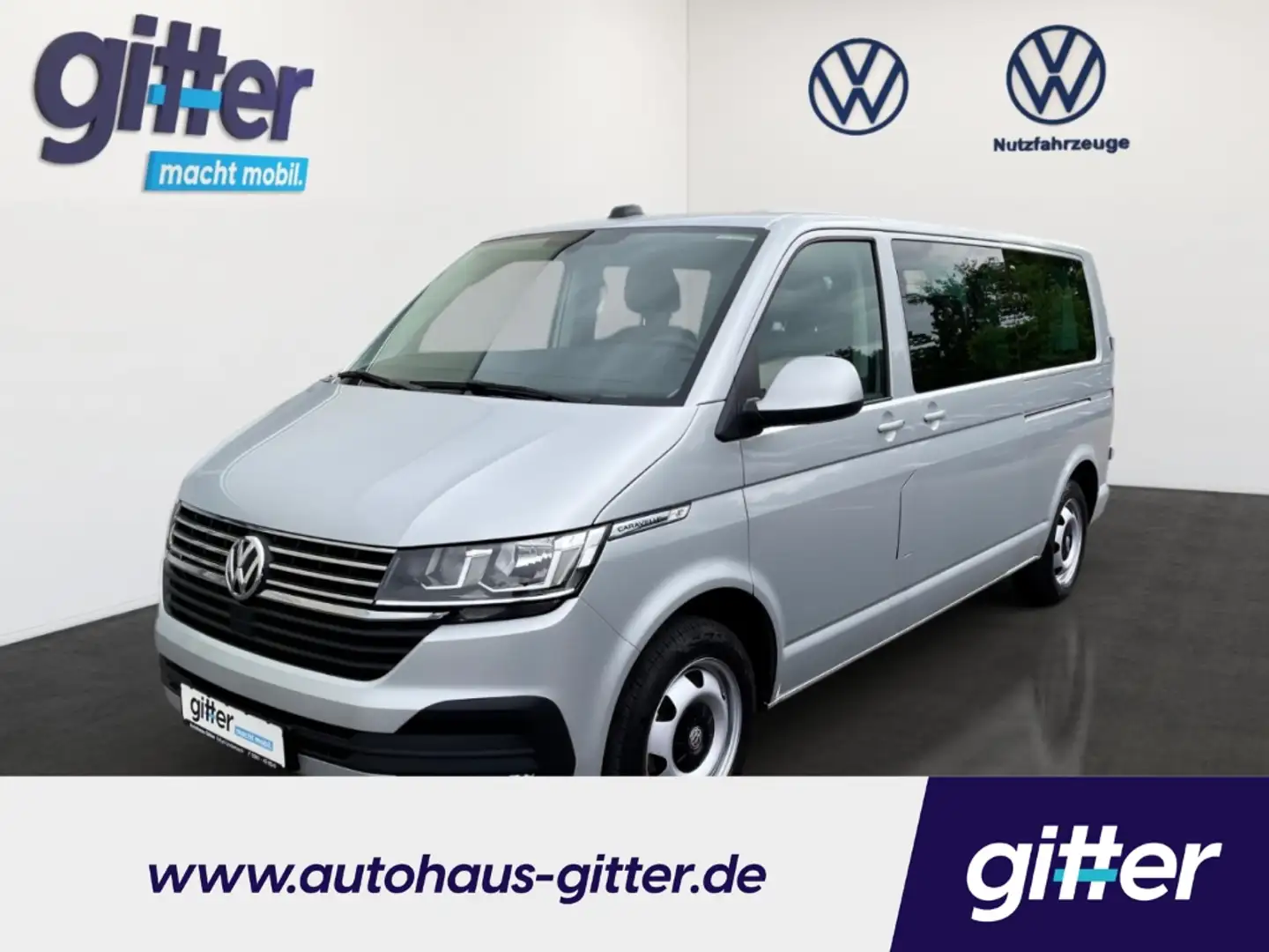Volkswagen T6.1 Caravelle CL lang 4M-DSG CLIMAT PDC NAV AHK Срібний - 1