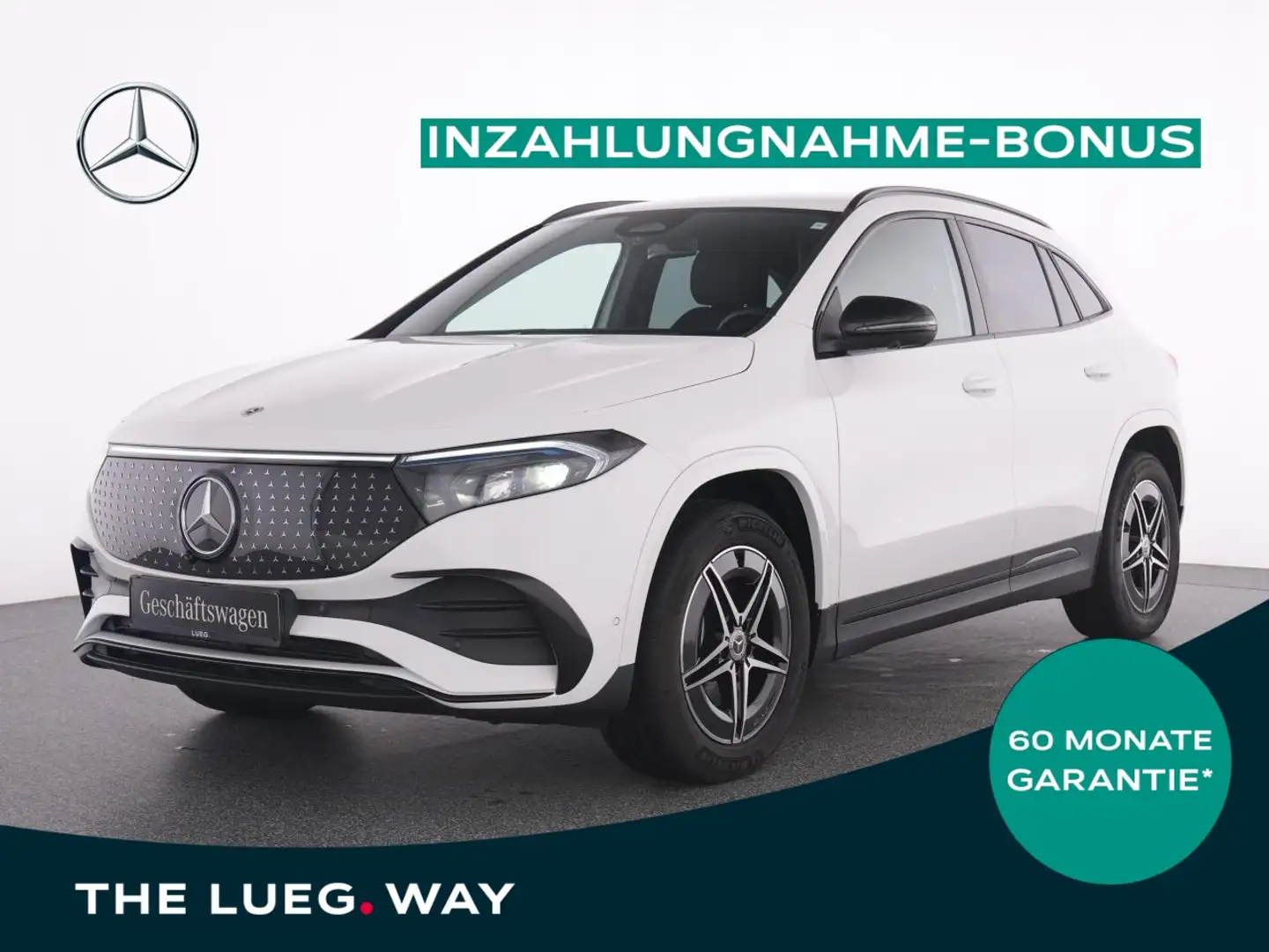 Mercedes-Benz EQA 350 4M AMG+NIGHT+AHK+360°+TOTW.+LED+PTS+SHZ+ Weiß - 1