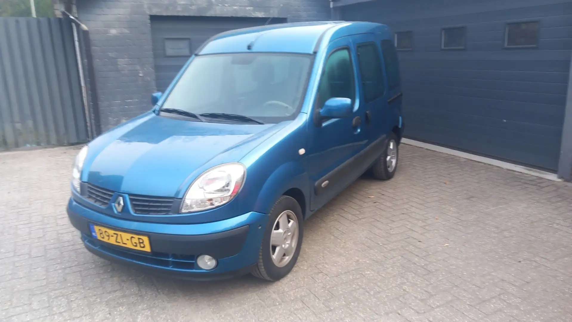 Renault Kangoo 1.6-16V Privilège.Rolstoelvervoer,Airco,Cruise con Blauw - 1