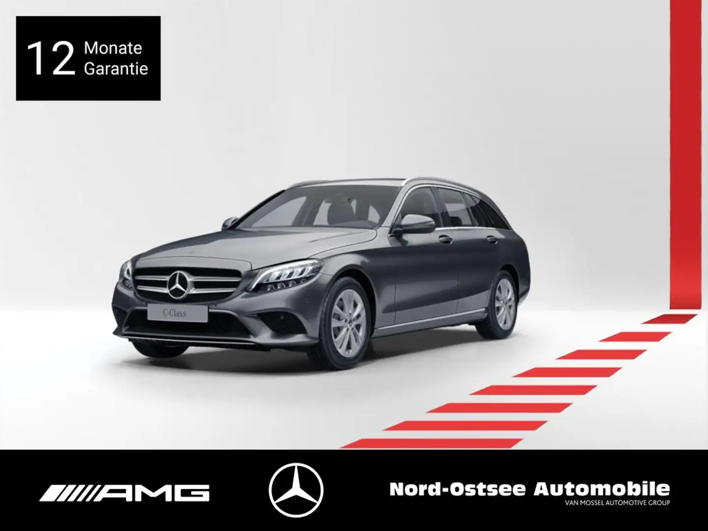 Mercedes-Benz C 200 T AVANTGARDE NAVI LED KAMERA TEMPOMAT SHZ Gris - 1