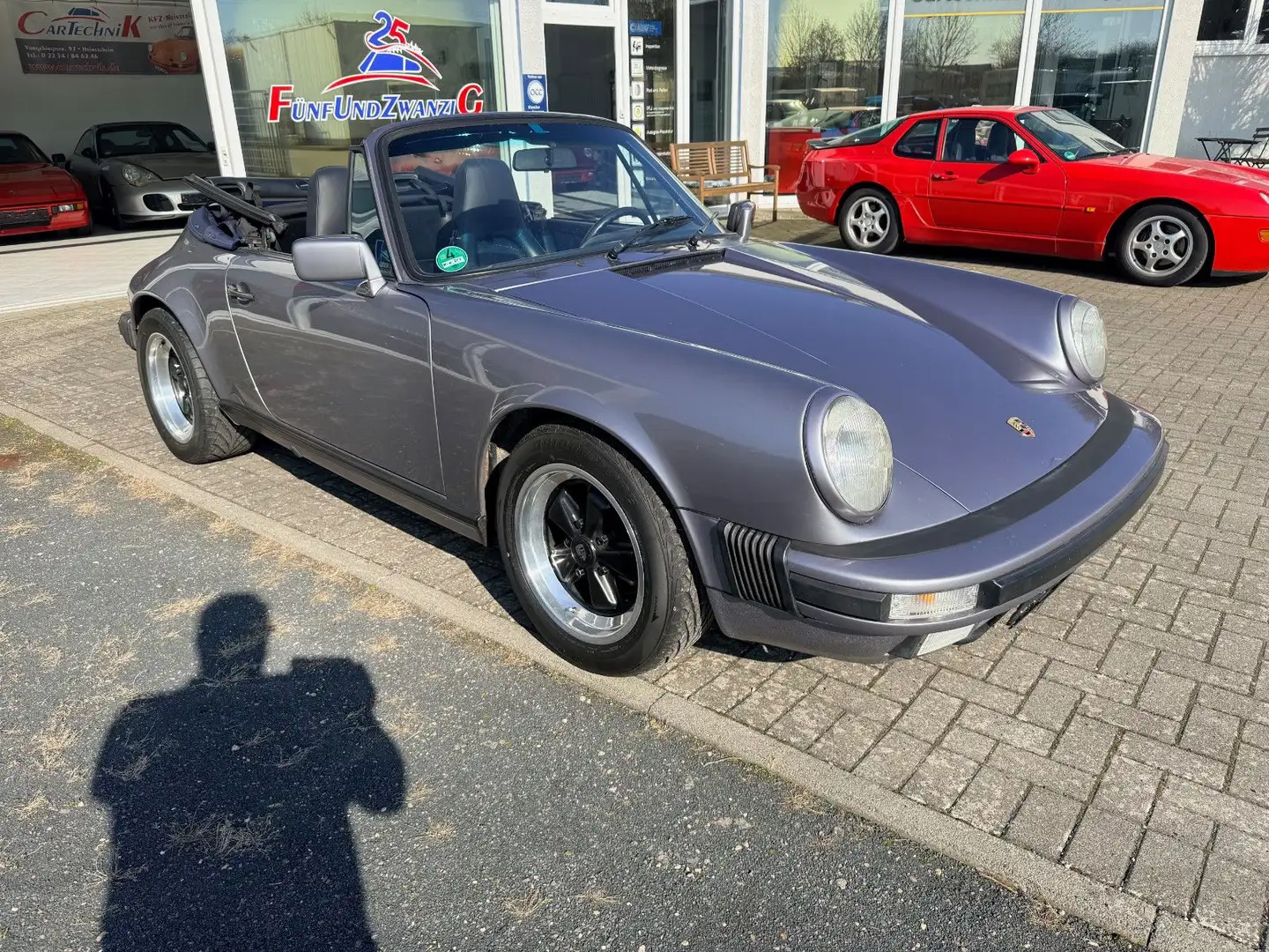 Porsche 911 Carrera Cabrio mit G50 Getriebe, Oldtimer Blau - 2