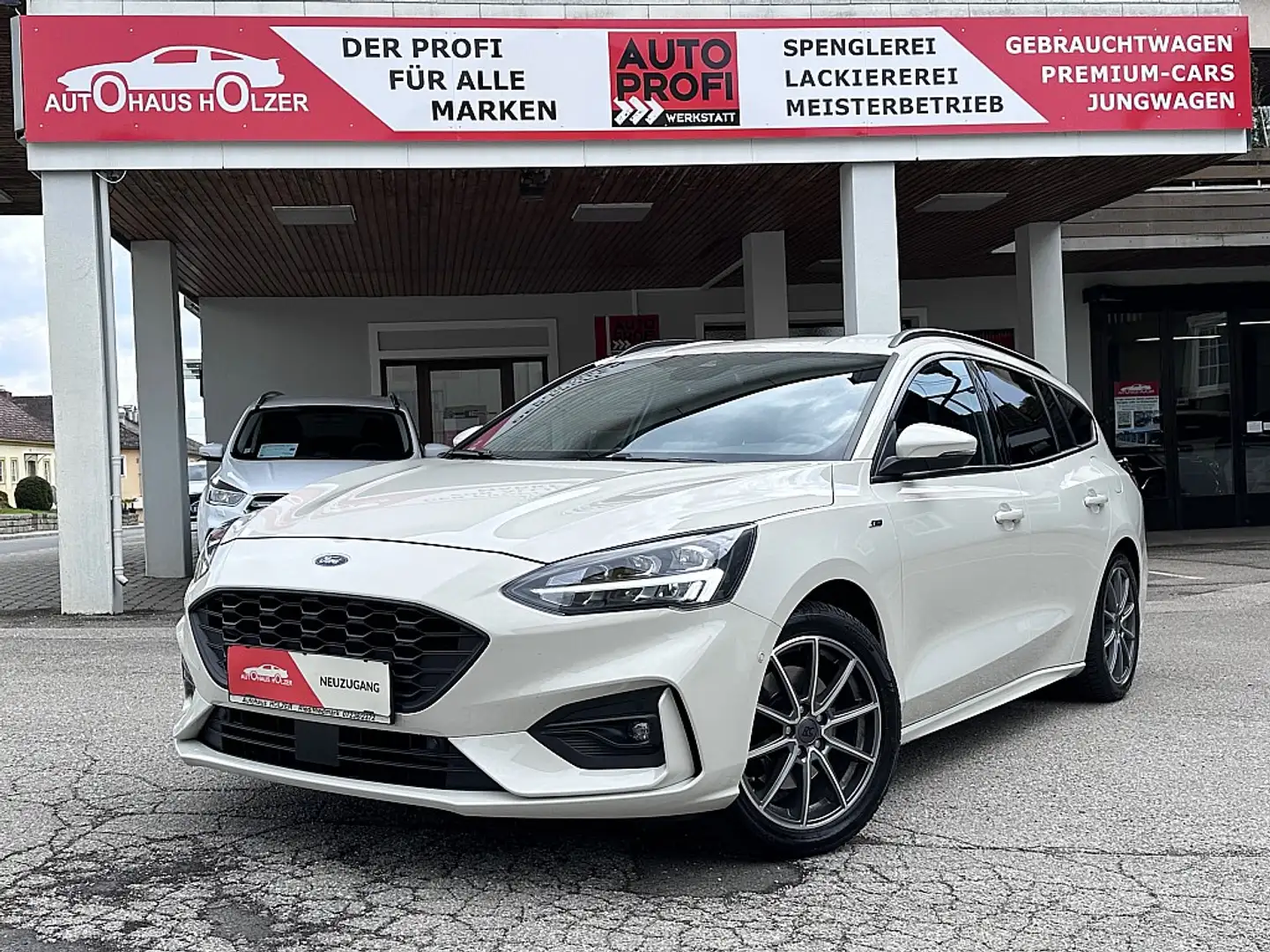Ford Focus Traveller 1,0 EcoBoost ST-Line Aut. *Winterpake... Blanc - 1