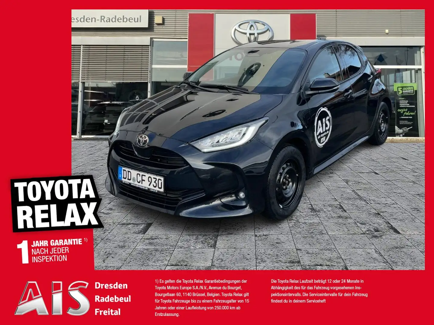 Toyota Yaris 1,5L Hybrid Team D ACC+LED+SHZ+Kam.+KlimaA Noir - 1