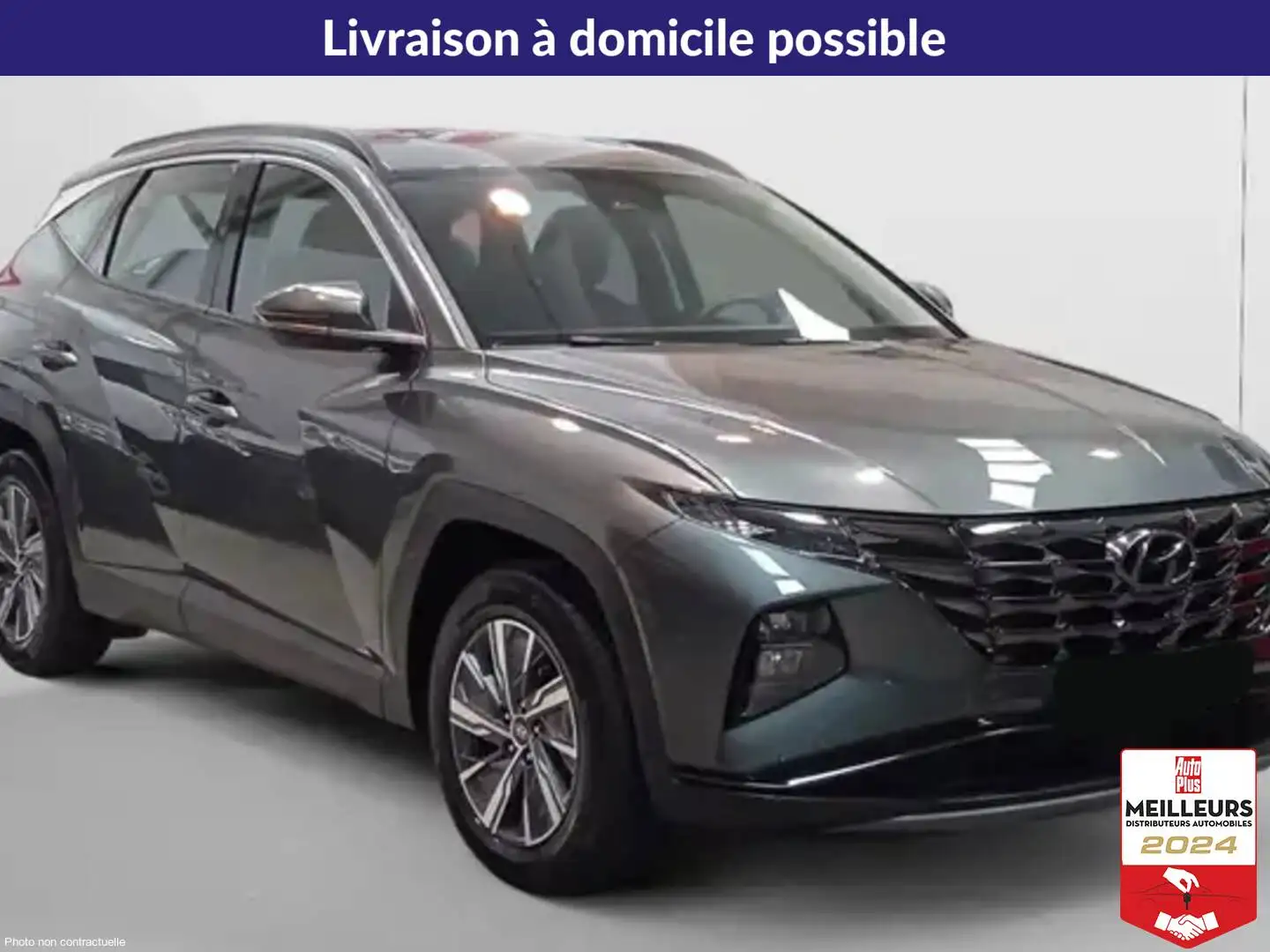 Hyundai TUCSON CRDi 136 Hybrid 48V BVM Intuitive +Pack Hiver Blanc - 1