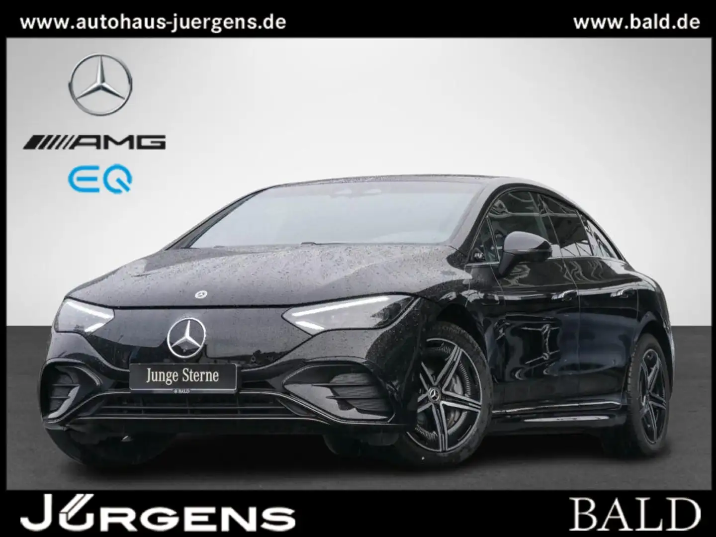 Mercedes-Benz EQE 350 4M AMG-Sport/Pano/Hyper/Leder/Night/19" Zwart - 1