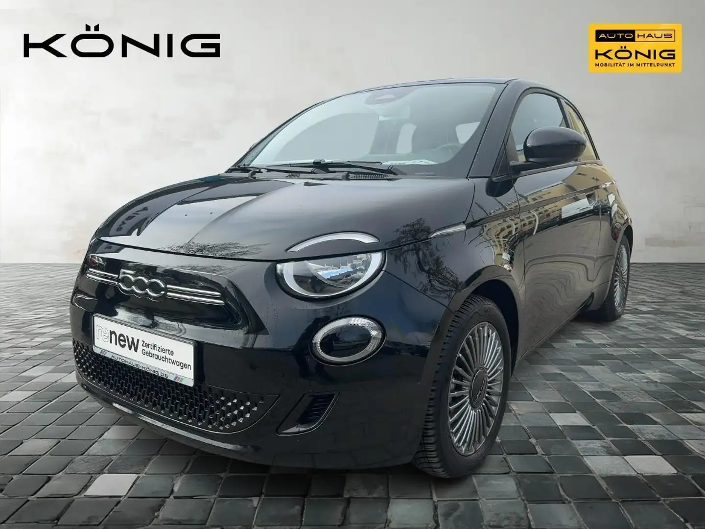 Fiat 500e Icon CCS Tempomat*Klimaautomatik*CarPlay Schwarz - 1