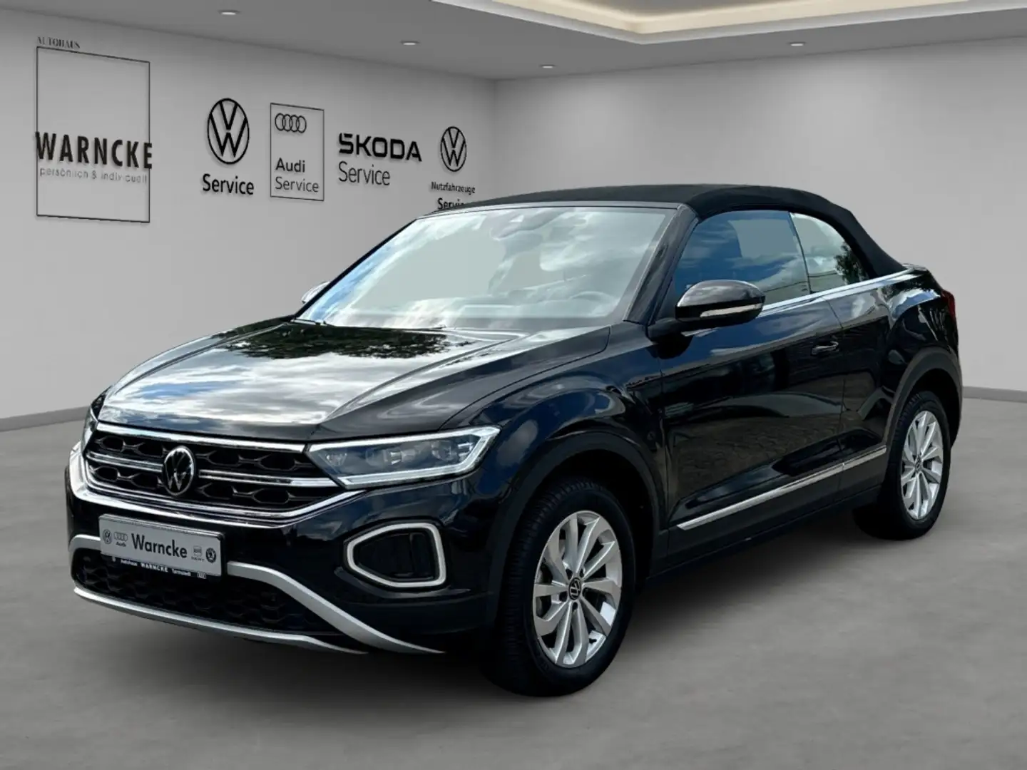 Volkswagen T-Roc Cabriolet 1.5 TSI DSG Style NAV ACC Wschott LED+ P Schwarz - 1