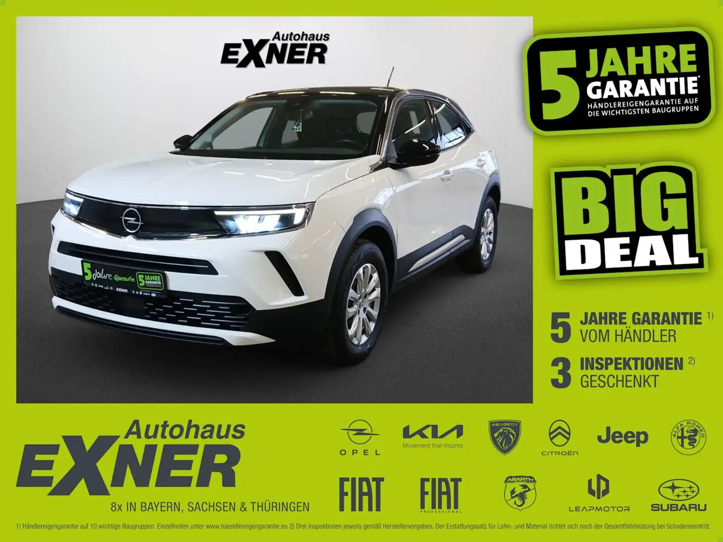 Opel Mokka-E EDITION LED+SHZ+KlimaA+LM+AUT+SpurH Weiß - 1