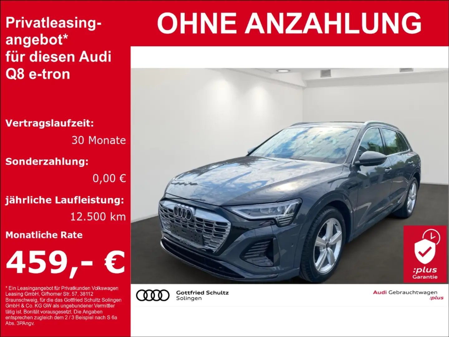 Audi Q8 e-tron 50 quattro S line Grau - 1