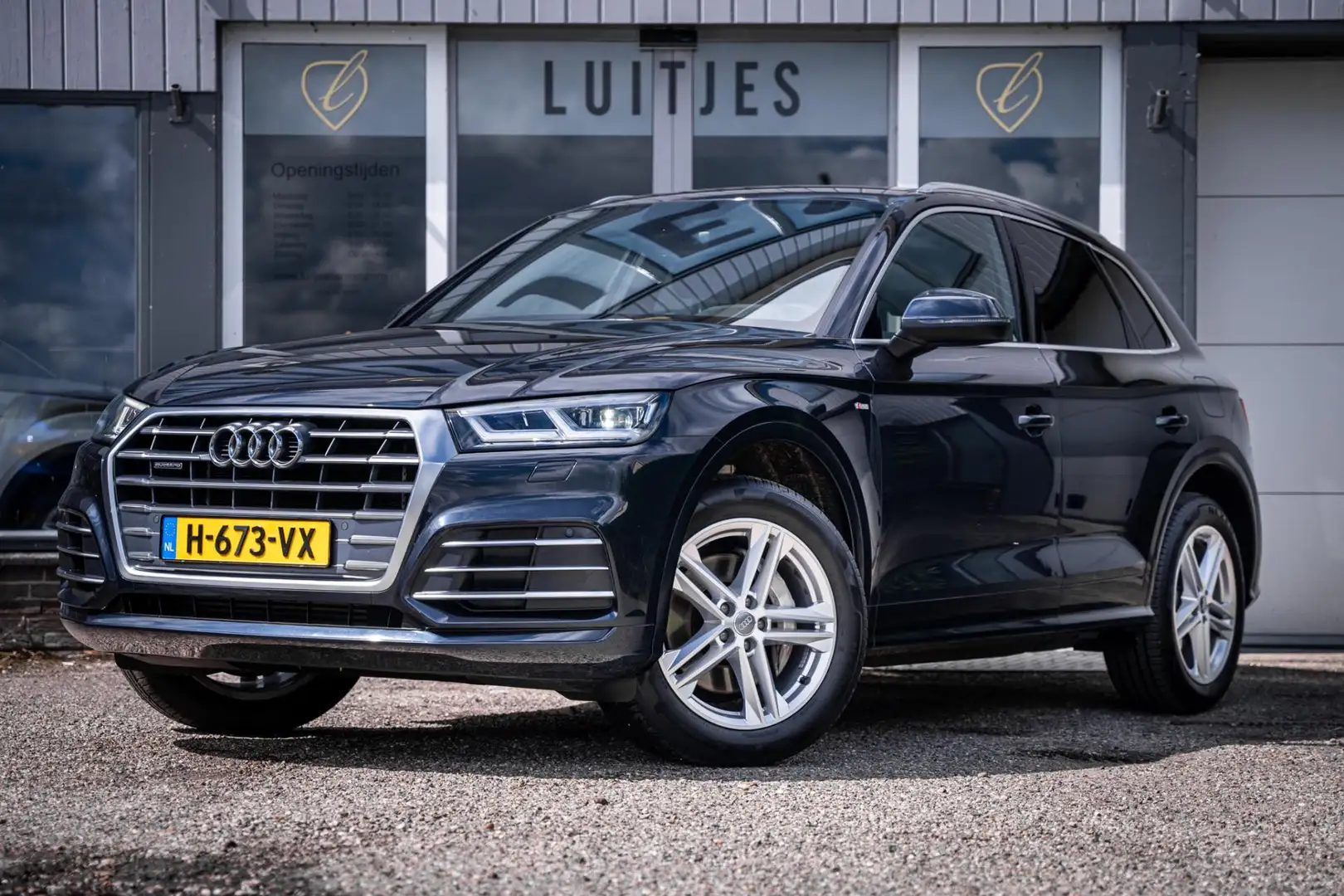 Audi Q5 50 TFSI-e quattro S-Line I Elek.trekhaak I Luchtve Blauw - 1