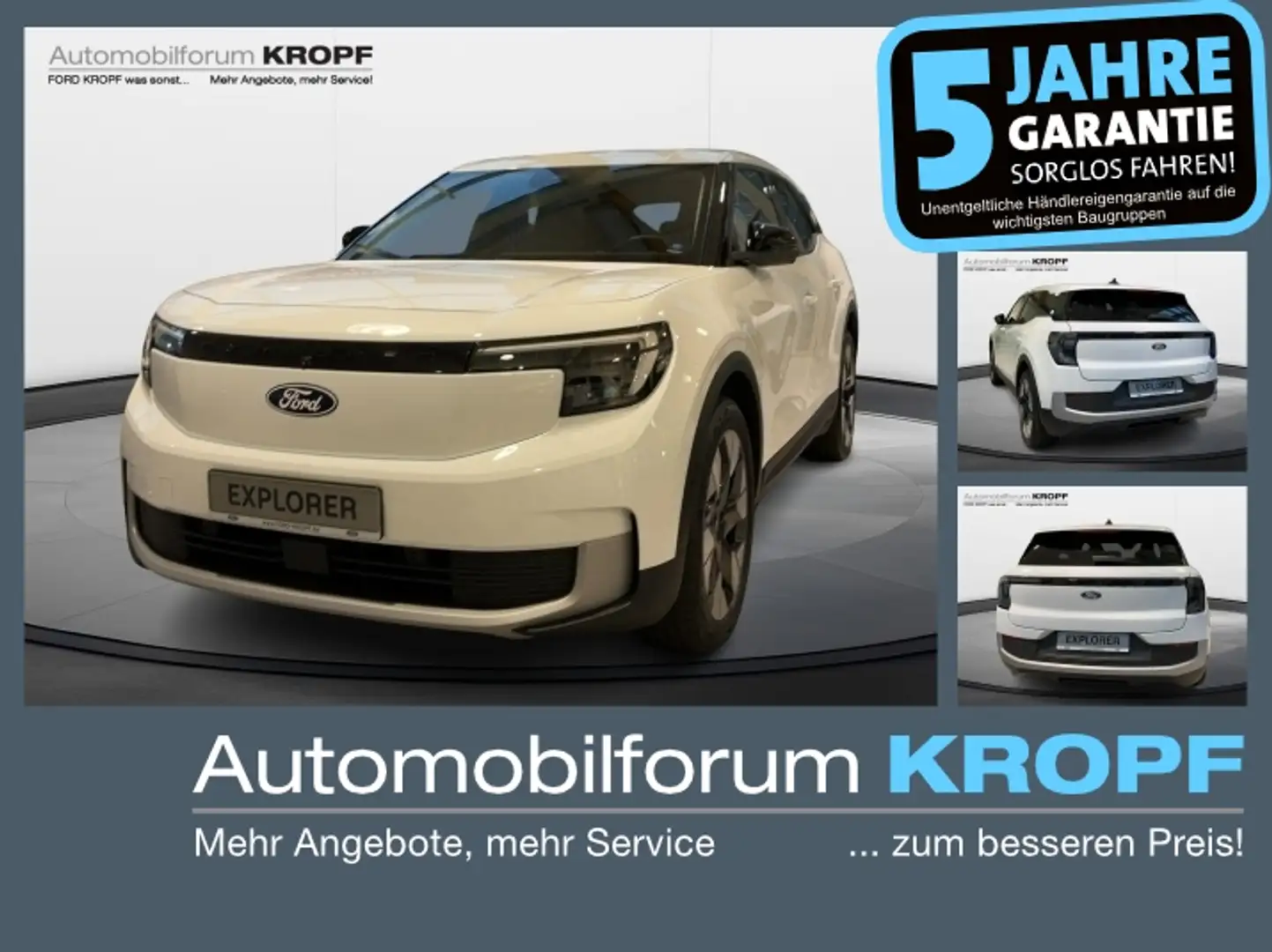 Ford Explorer RWDext.Range77KWhPremium ACC AHK 4J.FGS Weiß - 1