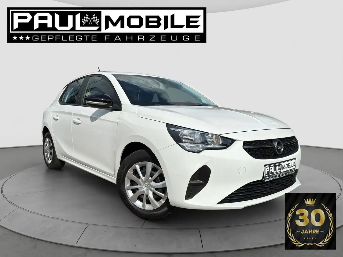 Opel Corsa 1.2 Navi AppleAndroid Bluetooth PDC Blanc - 1