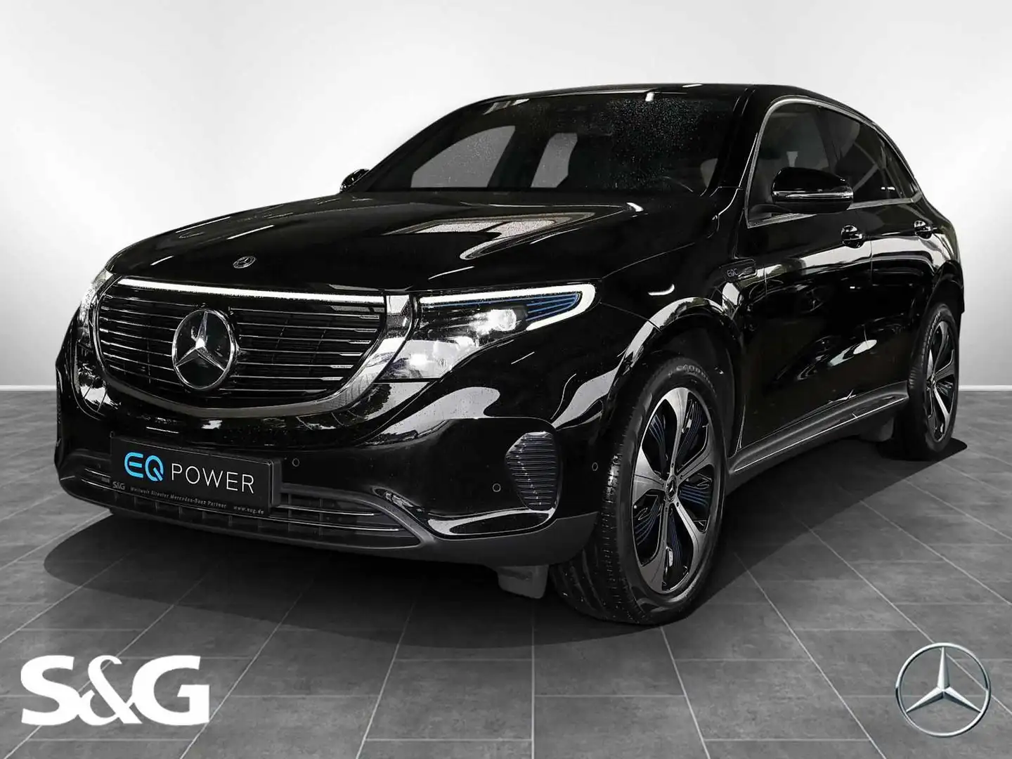 Mercedes-Benz EQC 400 4M CARPLAY+KAMERA+SPURHALTE+MBUX+LED+20" Schwarz - 1