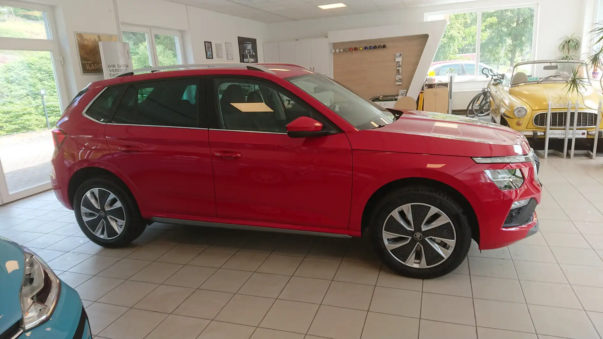 Skoda Kamiq Selection, 1,0 TSI, DSG, LED, ALU, SH, vorber. AHK Rot - 2