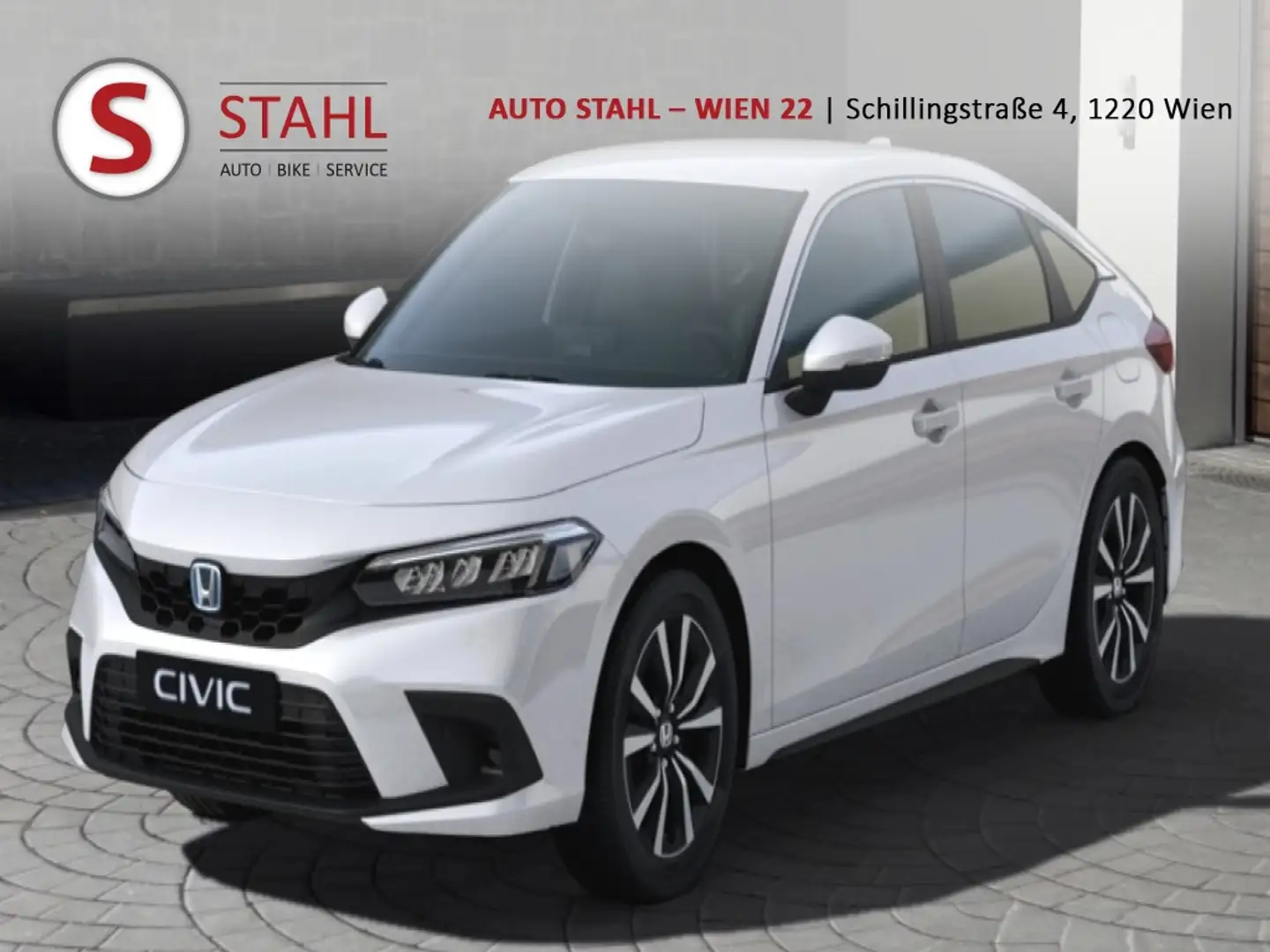 Honda Civic Hybrid Elegance e-CVT Aut. | Auto Stahl Wien22 Wit - 1