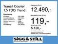Ford Transit Courier 1.5 TDCi Trend NAVI*KLIMA*SHZ*PDC Weiß - thumbnail 6