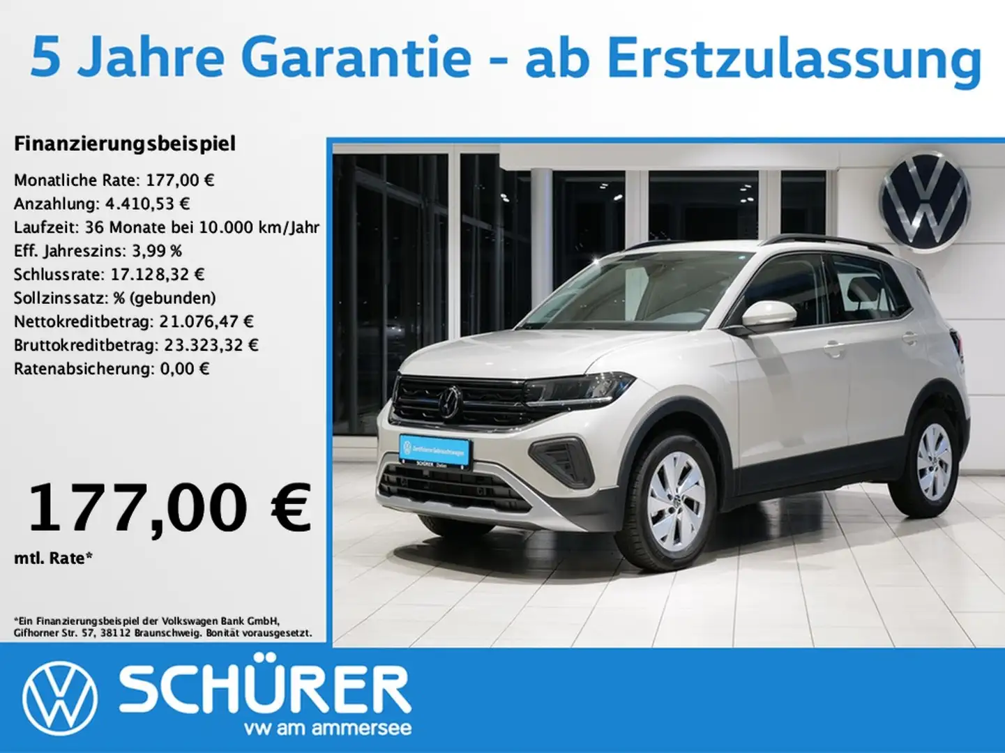 Volkswagen T-Cross 1.0TSI DSG Life RKam ACC Navi Led Gris - 1