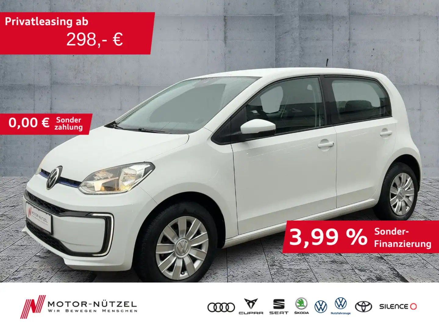 Volkswagen e-up! MOVE up! KLIMA+SHZ+GRA+PDC+RFK+DAB+MFL+CCS Weiß - 1
