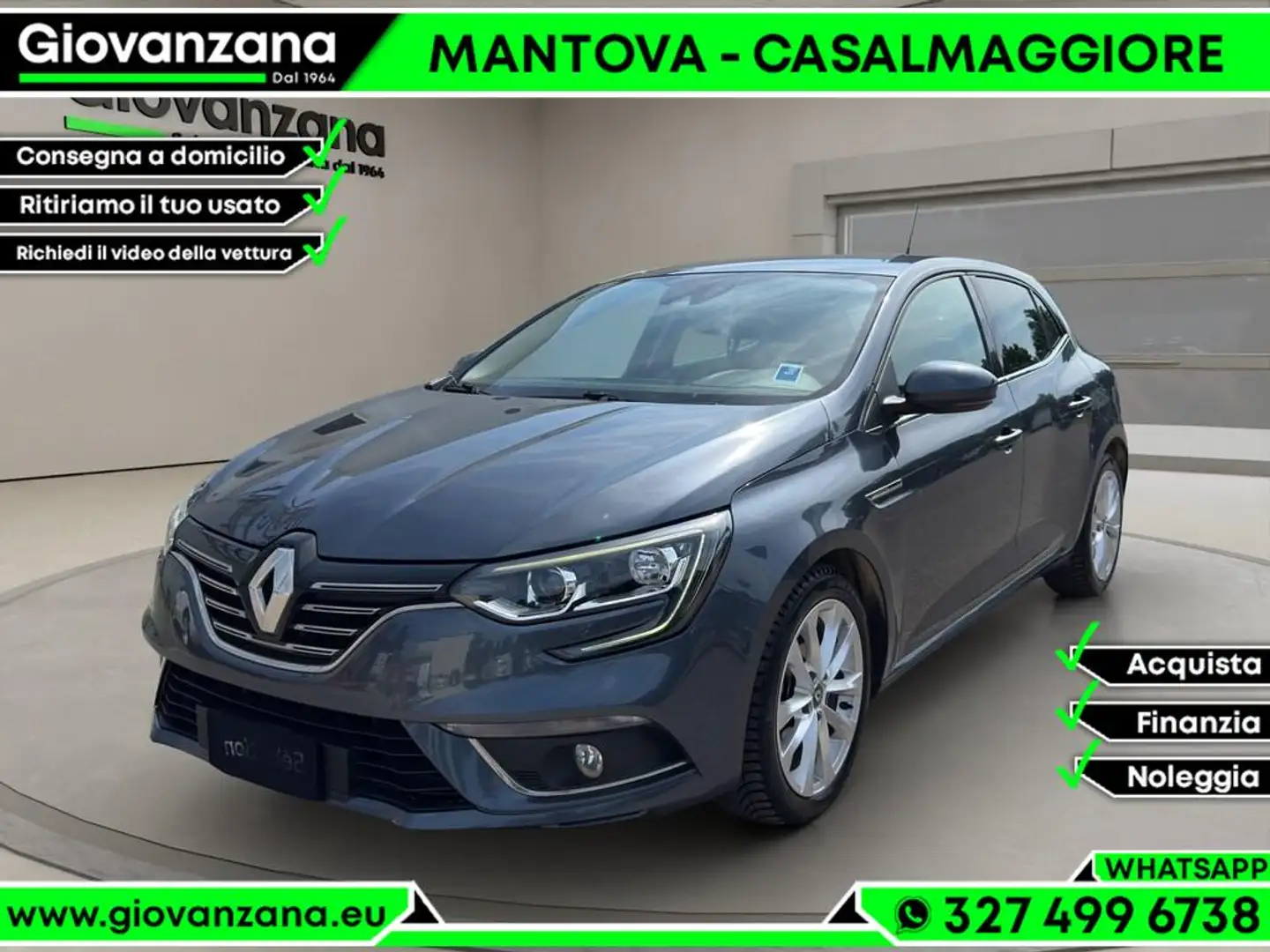 Renault Megane 1.5 dci energy Intens 110cv edc Grigio - 1